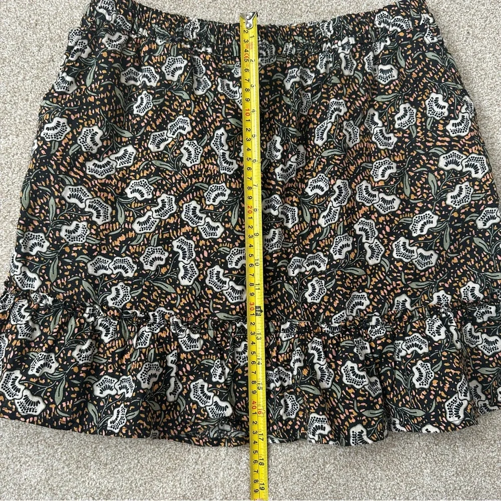 Rachel Zoe Linen Floral Skirt Size Medium